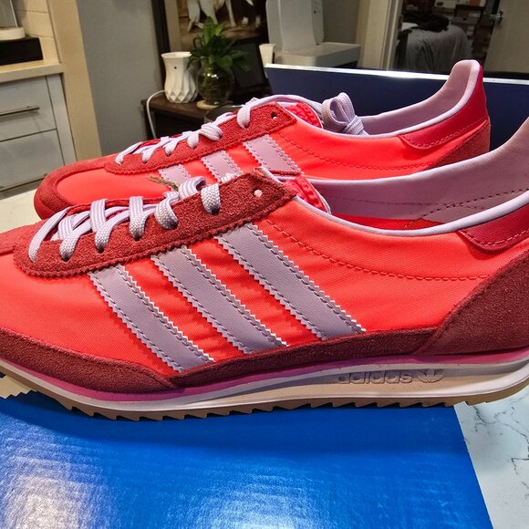 Adidas Women's SL 72 OG Suede Casual Shoes Sneakers JH7392 size 9 RED NEW - Picture 1 of 13